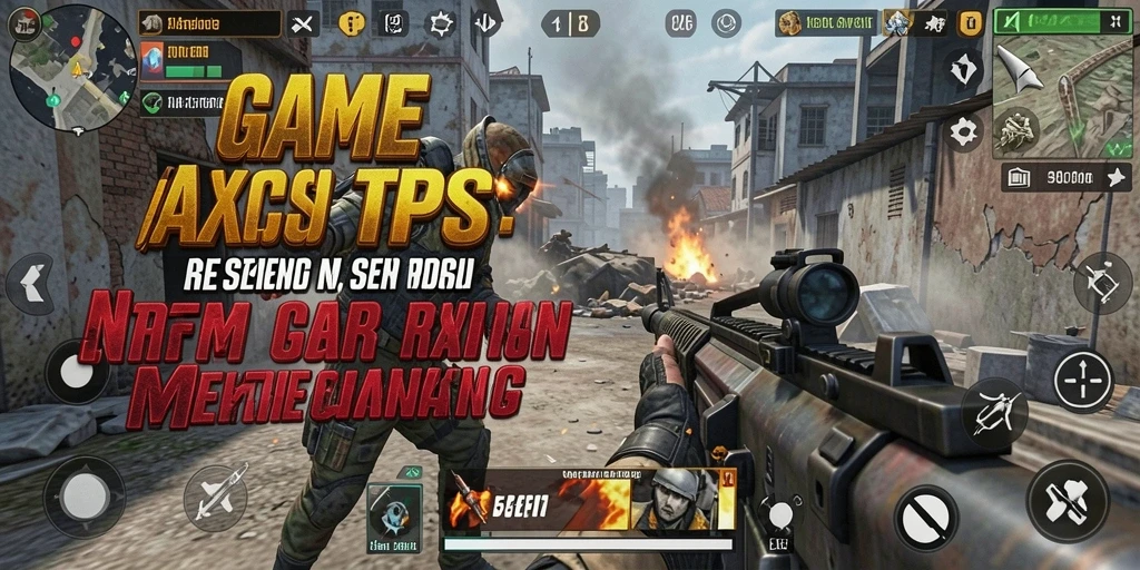 Screenshot 5ZK menunjukkan aksi pertempuran seru dalam mode TPS.