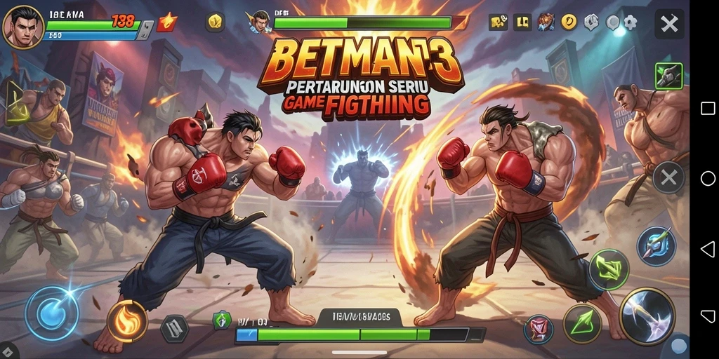 Gameplay intens dalam BETMAN138 yang penuh aksi pertarungan.