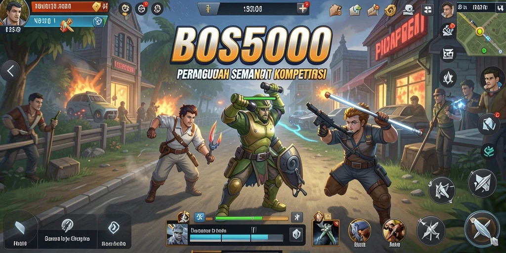 Tampilan gameplay menarik dari BOS5000 yang penuh strategi.