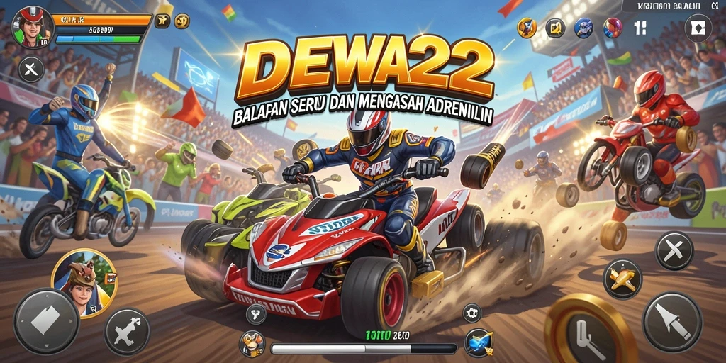Gameplay seru dalam balapan yang menantang dan mendebarkan.