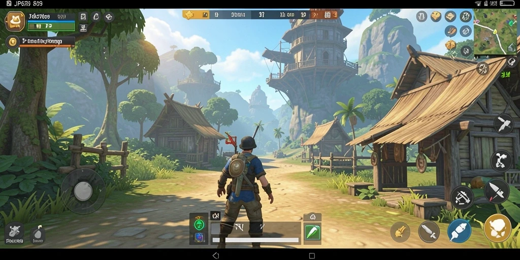 Tampilan gameplay menarik di dunia terbuka JP6789.