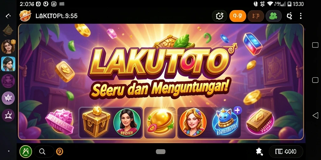 Tampilan gameplay seru dari LAKUTOTO dengan grafis yang memikat.
