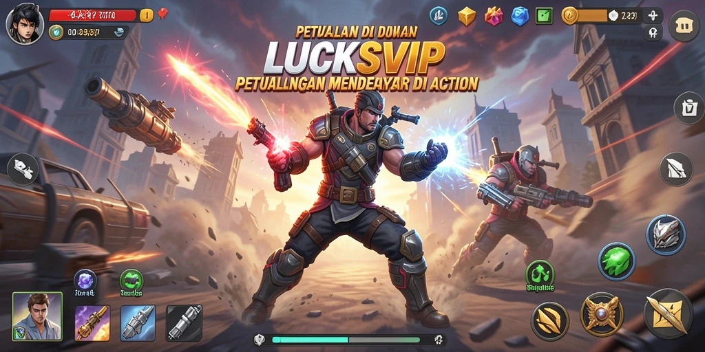 Cuplikan gameplay LUCKSVIP yang mendebarkan dan penuh aksi.