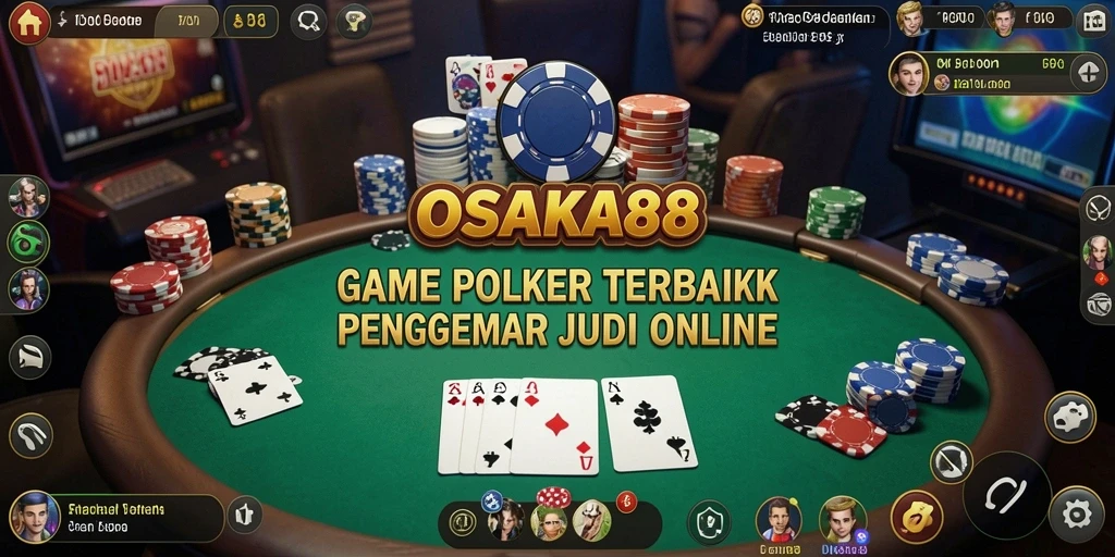 Tampilan gameplay seru di OSAKA88 dengan suasana Poker yang mendebarkan.