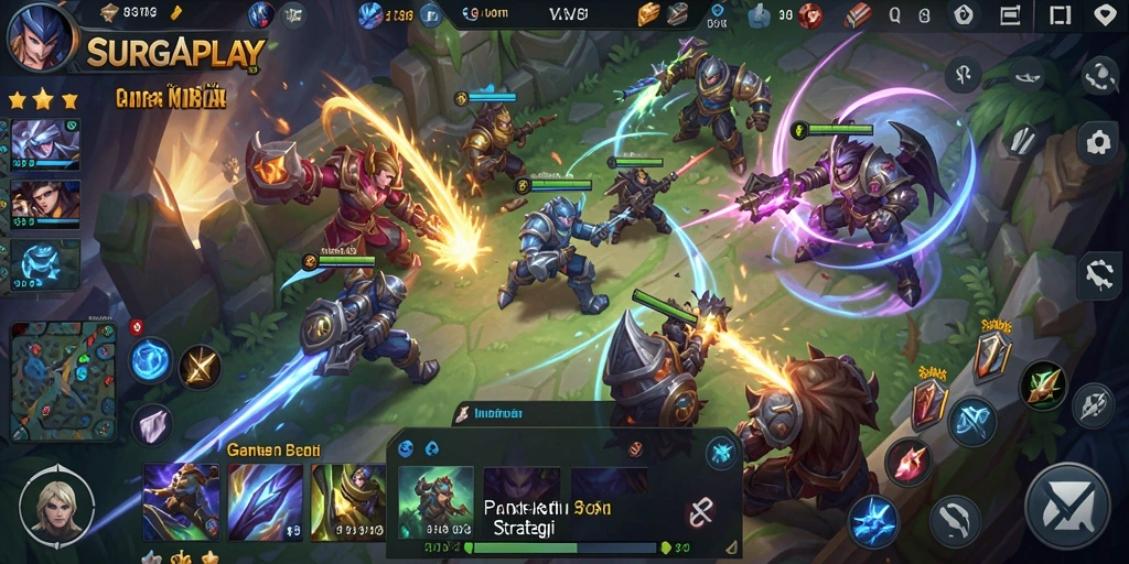 Tampilan gameplay seru dan aksi mendebarkan di SURGAPLAY.