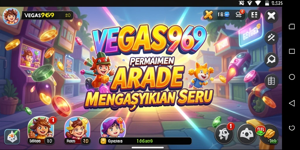 Tampilan grafis menarik dari gameplay Arcade VEGAS969.
